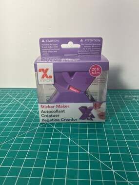 Xyron 150 Create-A-Sticker Machine 1.5" x 20' Permanent Adhesive Purple